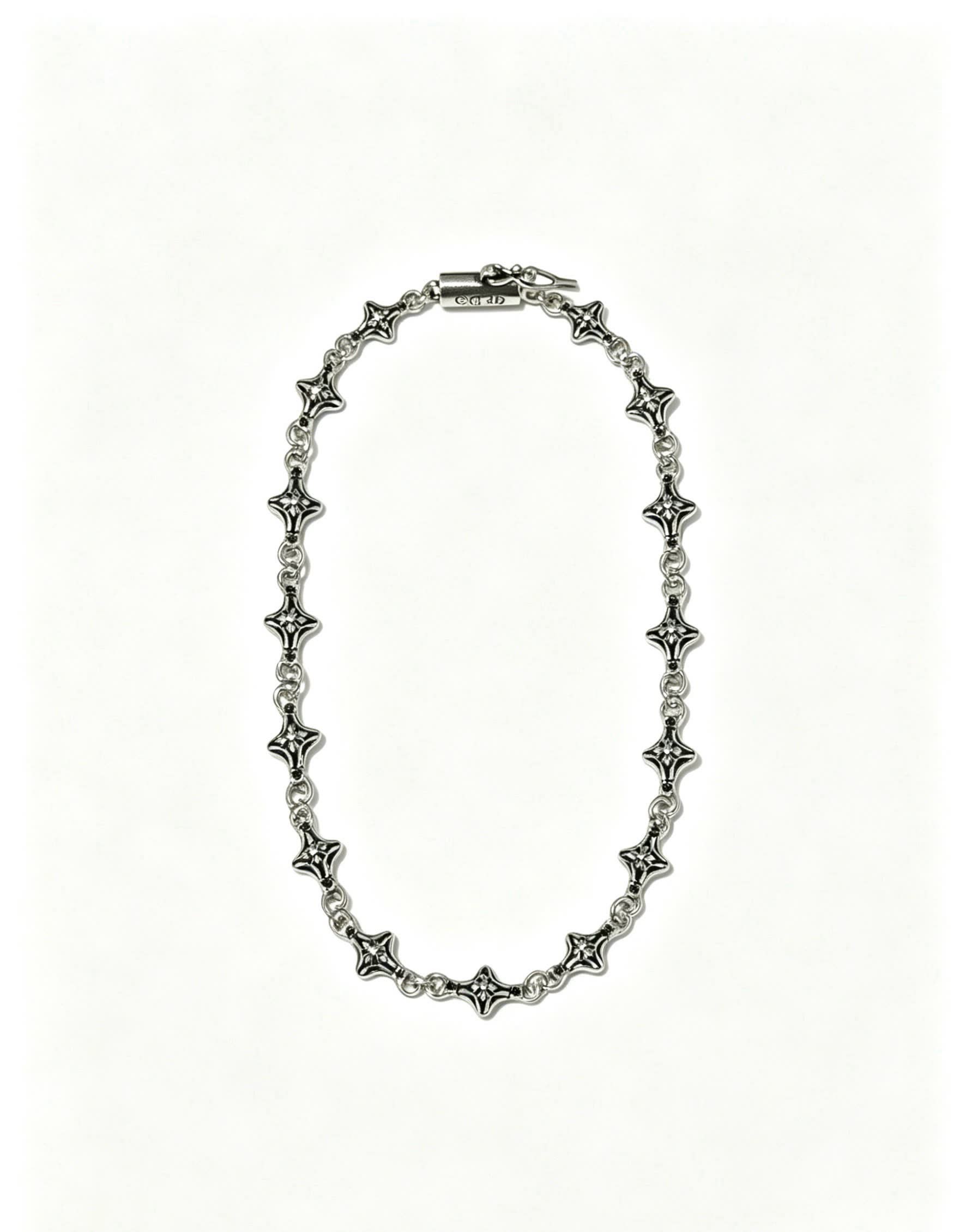 Chrome Hearts Sterling Silver Star Charm Bracelet